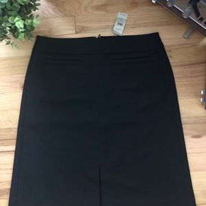 NWT Ann Taylor Loft a line skirt with kick pleat